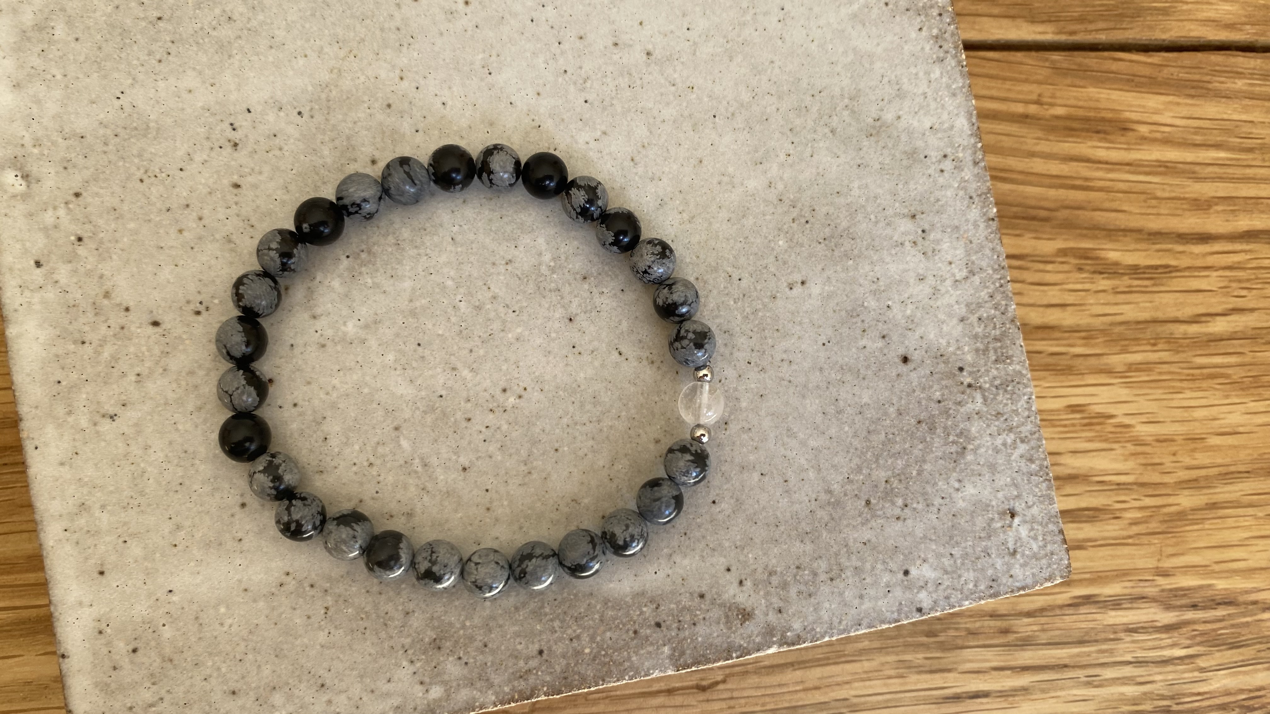 Schneeflockenobsidian Armband 